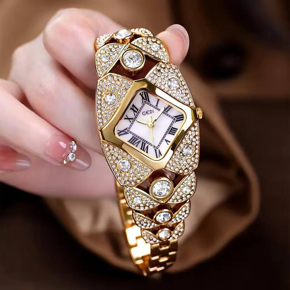 GEDI Luxury Diamond-Studded Women's Watch