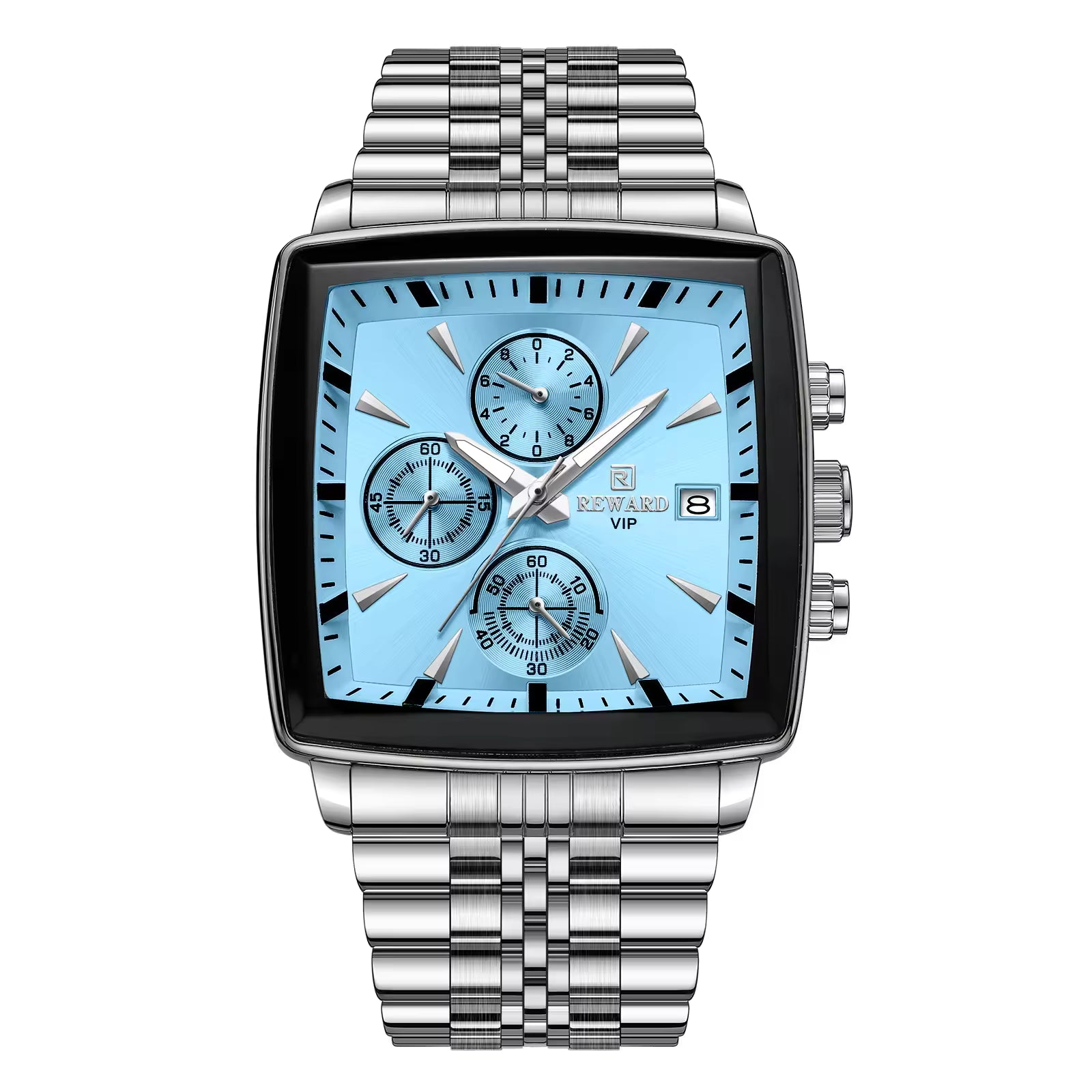 REWARD VIP Square Chronograph Watch 8110