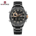 Men's Stainless Steel Watch – Durable Dual Display