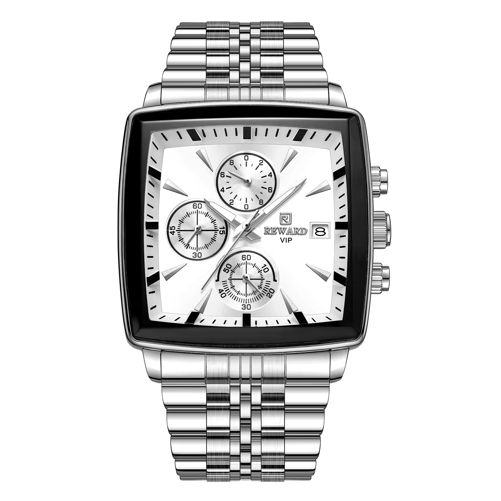 REWARD VIP Square Chronograph Watch 8110