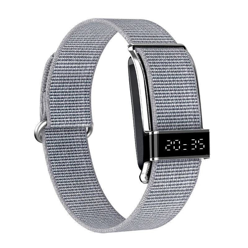 S18 Smart Bracelet with Screen IP68 Waterproof Heart Rate Monitor Zinc Alloy Fitness Tracker Gold Silver Black