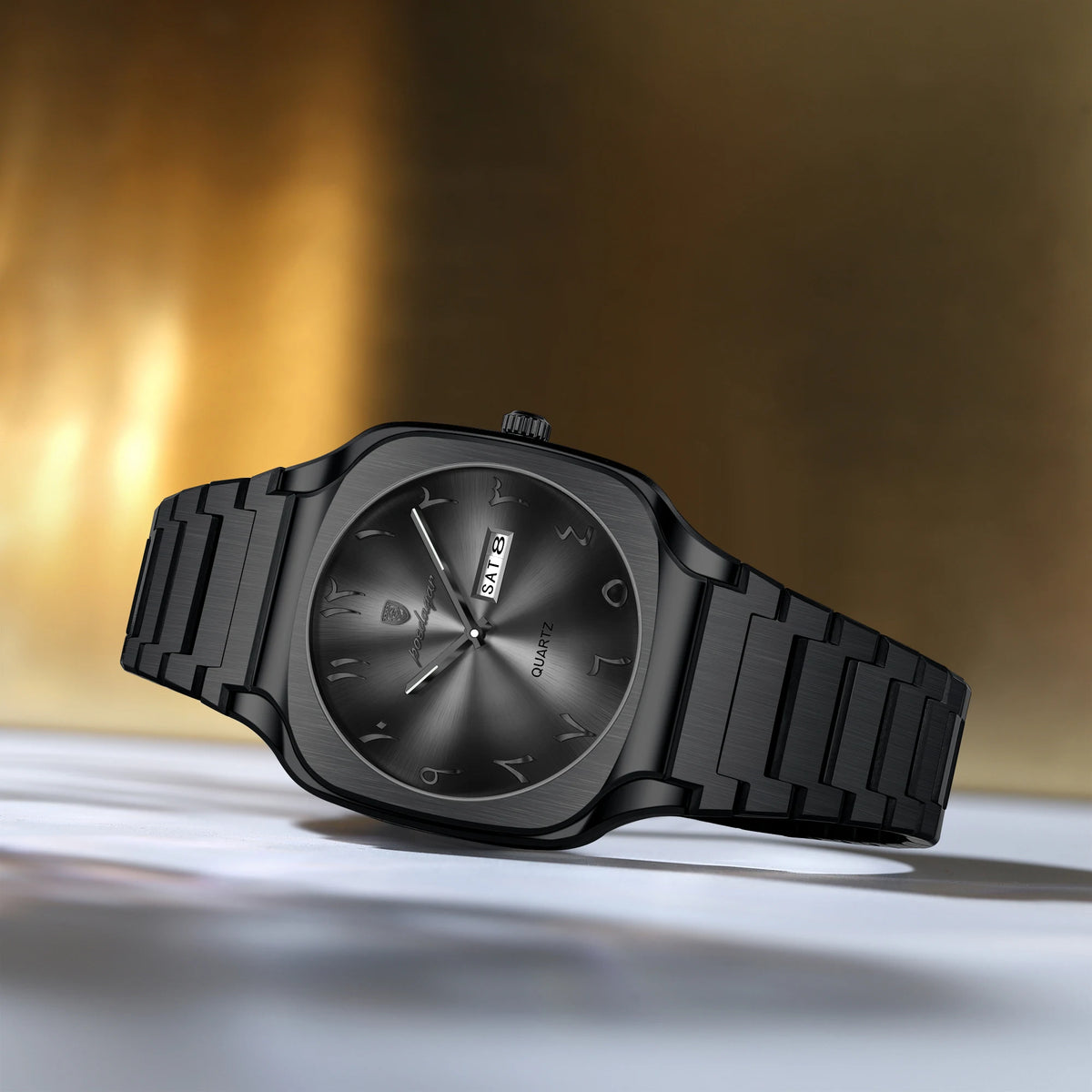 Poedagar 616 Luxury Men's Watch Arabic Dial Quartz Wristwatch Reloj Hombre Waterproof Stainless Steel Business Watch for Men
