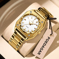 Poedagar 788 Luxury Women's Watch Elegant Waterproof Luminous Exquisite Dress Wristwatch Stainless Steel Quartz Watch for Men