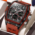 Poedagar 636 Sport Wrist Watch for Men Analog-Digital Quartz Watches Silicone Strap Montre Water Resistant Luminous Men's Watch