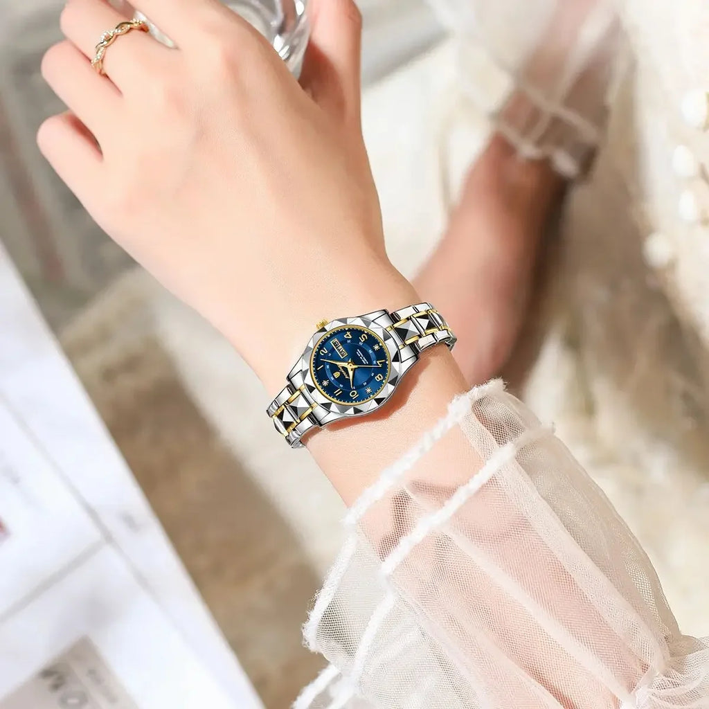 Poedagar 782 New Women Watches Waterproof Ladies Watch Stainless Steel Luminous Quartz Watches for Women