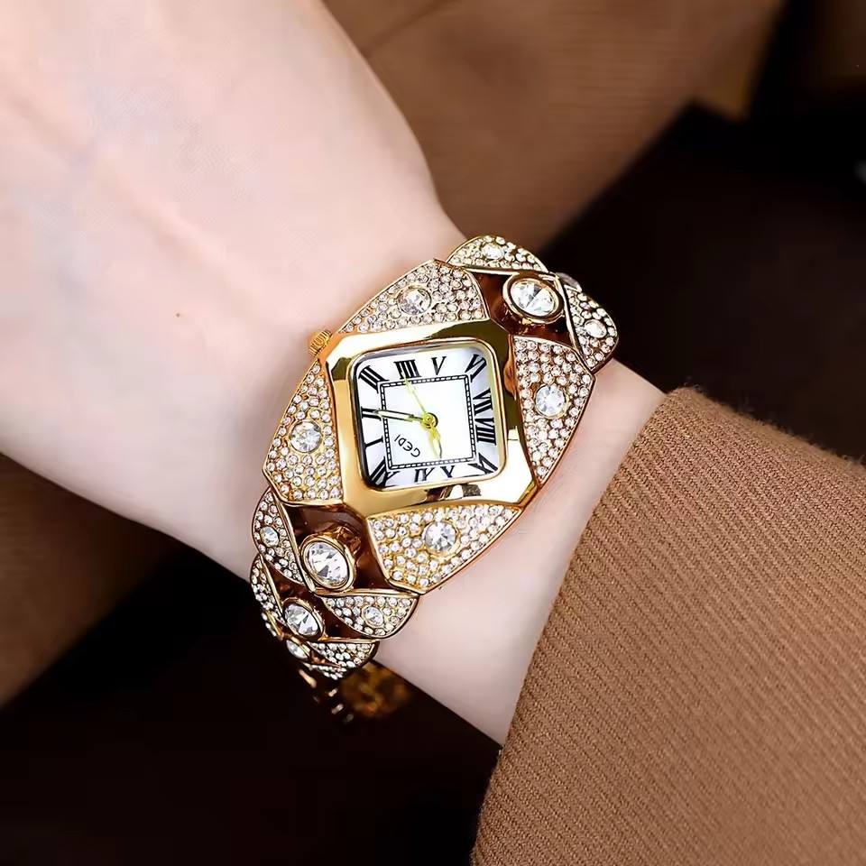 GEDI Luxury Diamond-Studded Women's Watch