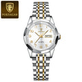 Poedagar 3078 Wholesale Stainless Steel Women Wrist Watch Luminous Waterproof Calendar Ladies Quartz Watches