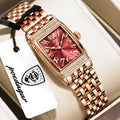 Poedagar 799 Women Luxury Quartz Watch Rose Gold Stainless Steel Bracelet Waterproof Ladies Wrist Watch