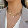 Snake Shape Gold Plated Choker Necklace – Elegant Statement Chain for Women