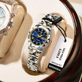 Poedagar Luxury Fashion Quartz Watches for Men Women Waterproof Luminous Stainless Couple Watches