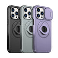 Rotation Ring Magnetic iPhone Case with Lens Protection & Adjustable Bracket