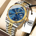 Poedagar 845 Men's Luxury Business Dress Watch Stainless Steel Waterproof Quartz Wristwatch Arabic Numeral Dial Factory Direct