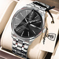 Poedagar 843 Men's Watch Factory Direct Wholesale Ready to Ship Luxury Business Casual Waterproof Calendar Quartz Wristwatch
