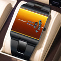 Poedagar 857 Top Rectangle Alloy Case Men's Watch 3BAR Waterproof Fashion Quartz Stainless Steel Band Wristwatch