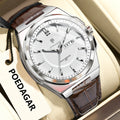 Poedagar 896 Luxury Mens Watch Casual Luminous Leather Strap Waterproof Quartz Watch for Men Factory Wholesale Montre Homme