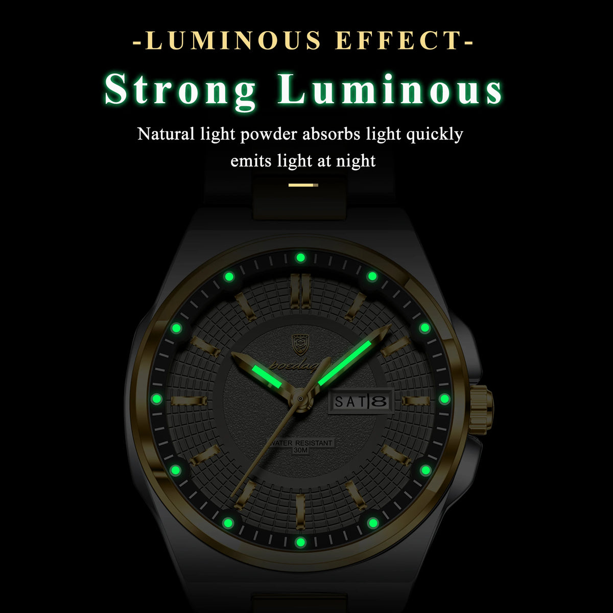 POEDAGAR 796 Luxury Lady Quartz Watch 32mm Small Dial 3ATM Waterproof Luminous Stainless Steel Strap