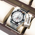 Poedagar Top Brand Fashion Sport Watches for Men Luxury Stainless Steel Men Watch Waterproof Date Quartz Watches
