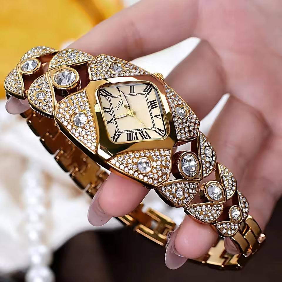GEDI Luxury Diamond-Studded Women's Watch