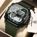 Poedagar 993 Men's Dual Display Watch Silicone Strap Waterproof Digital Quartz Watch Chronograph Relojes Electronic Men's Watch