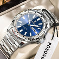 Poedagar 959 Luxury Men Watch Stainless Steel Business Quartz Wristwatch Waterproof Luminous Date Reloj Hombre Watch for Men