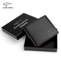 Men's Genuine Leather Wallet with Zipper and Multi-Card Slots