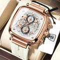Poedagar 849 Men's Sports Watch Luxury Montre Homme Chronograph Quartz Watches Silicone Strap Waterproof Luminous Wristwatch