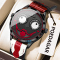 Poedagar 676 Men's Watches Creative Funky Waterproof Quartz Wristwatch Montre Homme Luxury Genuine Leather Band Watch for Men