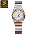 Poedagar Hot Luxury Women Rose Gold Watch Fashion Luminous Waterproof Quartz Watches Diamond Wristwatch Elegant Female Watches