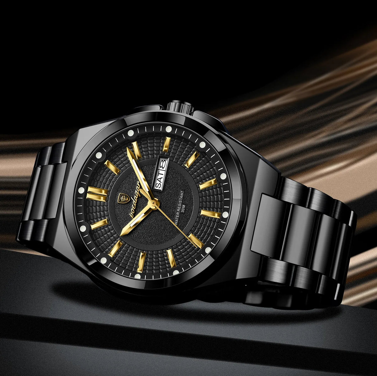 Poedagar 896 Luxury Mens Watch Original Daily Wear Waterproof Luminous Stainless Steel Quartz Watch for Men Reloj Hombre Montre