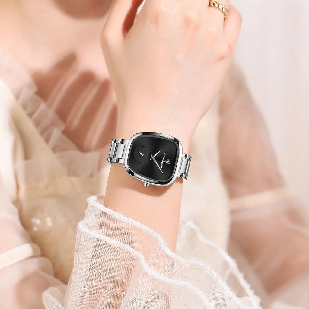 Poedagar 783 Luxury Women's Watch Business Dress Waterproof Quartz Watches Stainless Steel Elegant Ladies Watch Reloj Mujer