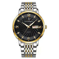 Poedagar Fashion Business Men Watches Wrist Stainless Steel Quartz Watches Waterproof Calendar Watch for Men Wholesale Relojes