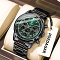 Poedagar 921 Luxury Men's Watch Chronograph Leather Strap Reloj Waterproof Luminous Fashion Sports Quartz Watches for Men