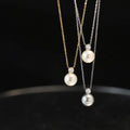 Princess Pearl & Zircon Necklace Earrings Set - 18K Gold Plated Luxury Vintage Charm