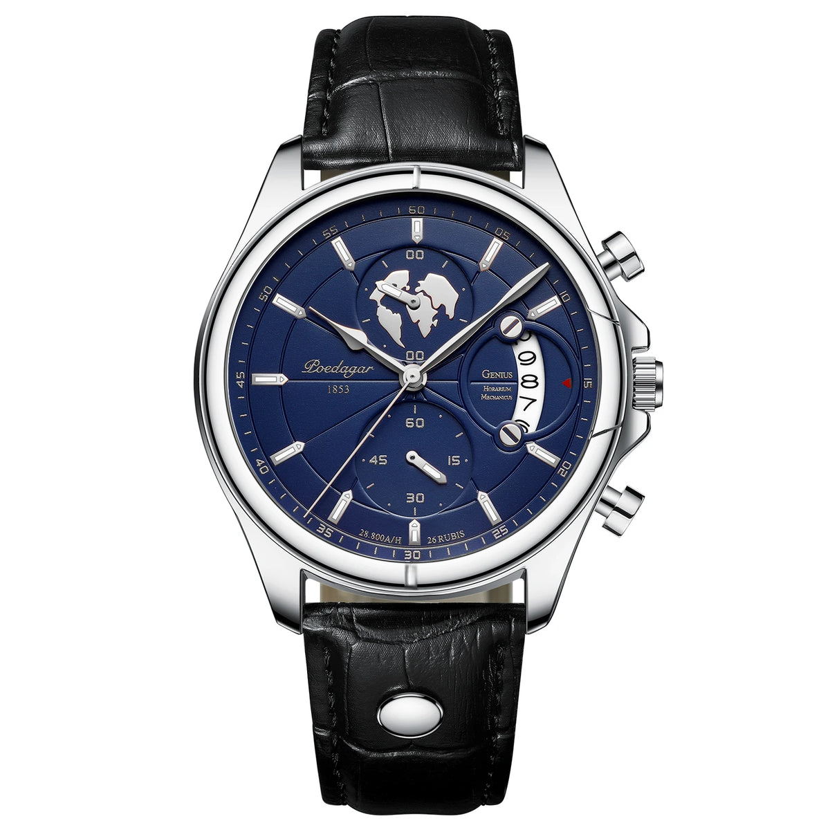 Poedagar Top Luxury Quartz Watch for Menes Fashion Leather Men Watch Waterproof Wristwatch Luminous Watch for Men Clock
