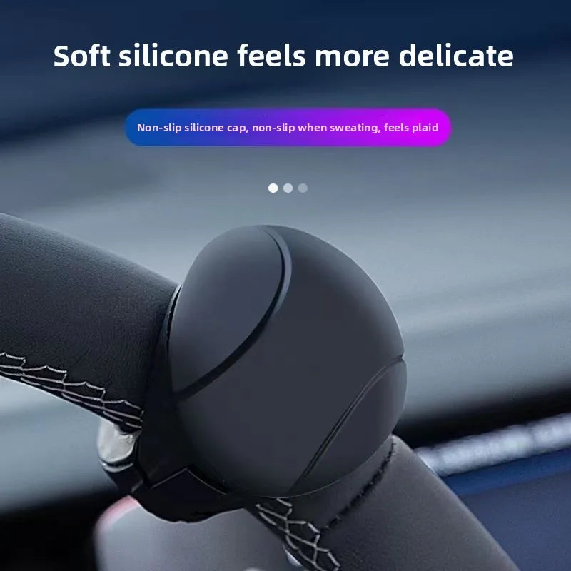 Turning Steering Wheel Booster 360° Rotation Spinner Knob Metal Bearing Power Handle Ball Shaped