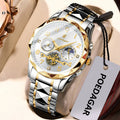 Poedagar 972 Luxury Men's Quartz Watches High Quality Montre Homme Stainless Steel Waterproof Wristwatch Luminous Watch for Men
