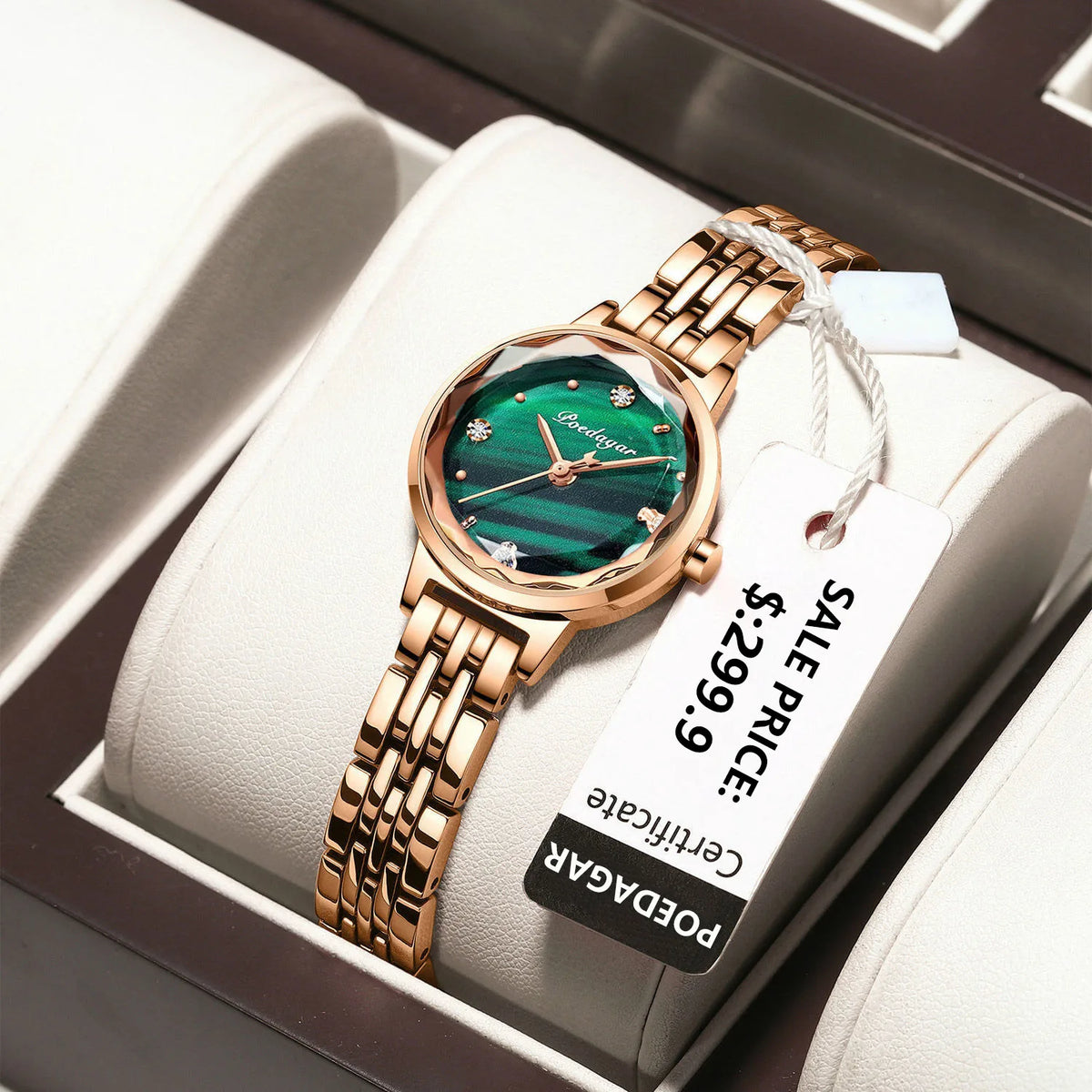 Poedagar Factory Wholesale Fashion Luxury Diamond Women Watch Stainless Steel Band Quartz Watches
