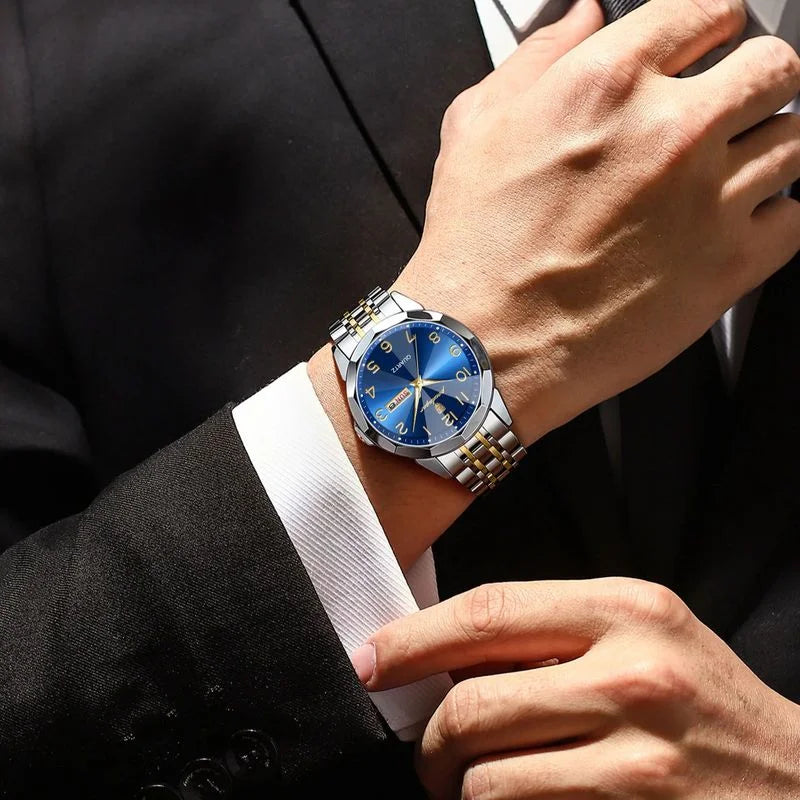 Poedagar New ArrivalsLuxruy Men's Watches Waterproof Luminous Quartz Watches Stainless Steel Watch for Men