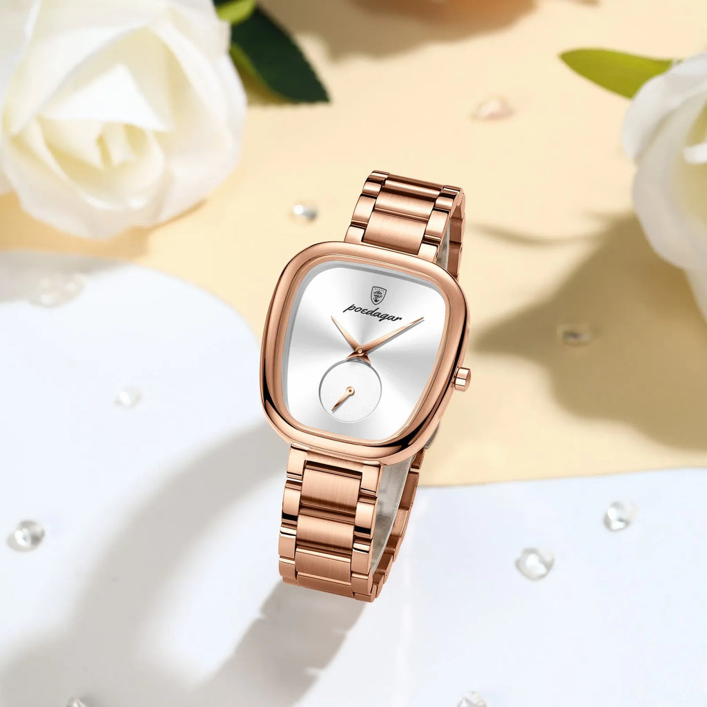 Poedagar 783 Women Dress Watch Luxury Waterproof High Quality Stainless Steel Elegant Ladies Quartz Watch Montre Femme Wholesale