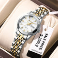 Poedagar Watch Women Diamond Luxury Ladies Watch Stainless Steel Quartz Watches Waterproof Calendar Luminous for Womens Clock