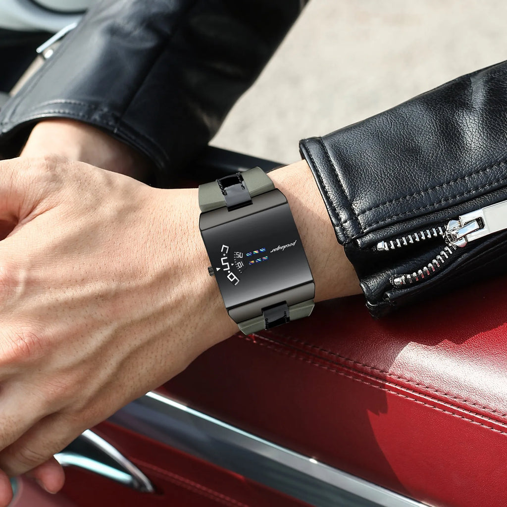 Poedagar 857 Luxury Men's Watch Unique Original Leather Strap Quartz Watches Waterproof Daily Wear Wristwatch for Men Montre