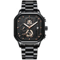Poedagar Luxury Business Watches Men Wrist Stainless Stain Watch for Men Waterproof Luminous Calendar Quartz Watches