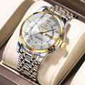 Poedagar 936 Luxury Men Watch Business Roman Numeral Date Stainless Steel Montre Reloj Quartz Watch for Men Waterproof in Stock