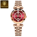 2023 New Poedagar Luxury Diamond Ladies Watch Waterproof Luminous Stainless Steel Qquartz Watches Women