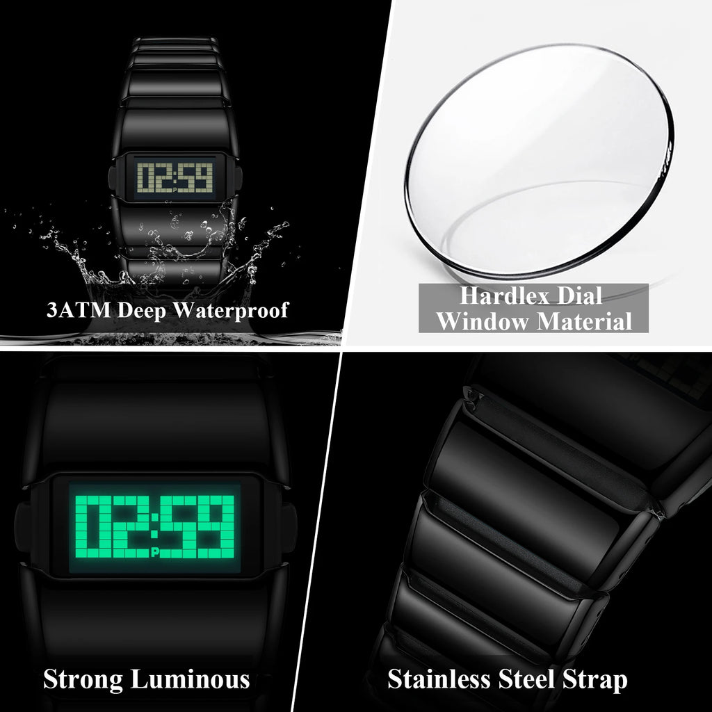 Poedagar E126 Creative Men Watch Stainless Steel Strap Fashion Waterproof Wristwatch for Men Wholesale Reloj Montre