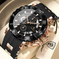 Luxury Men's Watch Poedagar 892 Luminous Silicone Strap Quartz Watches Montre Homme Casual Sports Waterproof Watch for Men