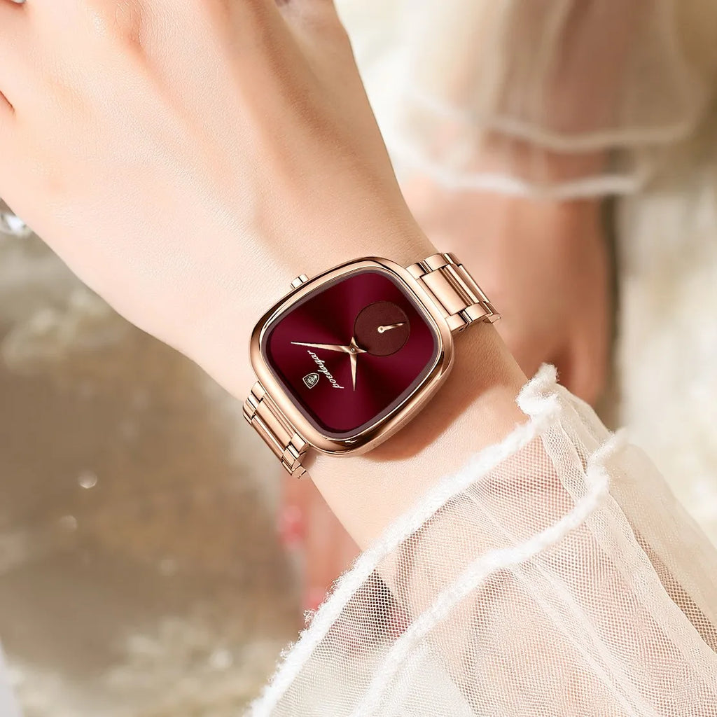 Poedagar 783 Luxury Women Watch Business Dress Waterproof High Quality Stainless Steel Elegant Ladies Quartz Watch Montre Femme