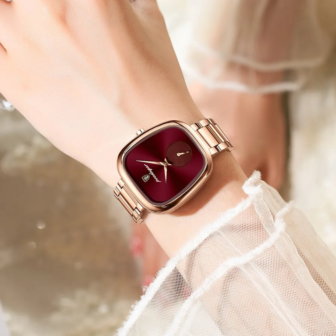 Poedagar 783 Luxury Women Watch Business Dress Waterproof High Quality Stainless Steel Elegant Ladies Quartz Watch Montre Femme