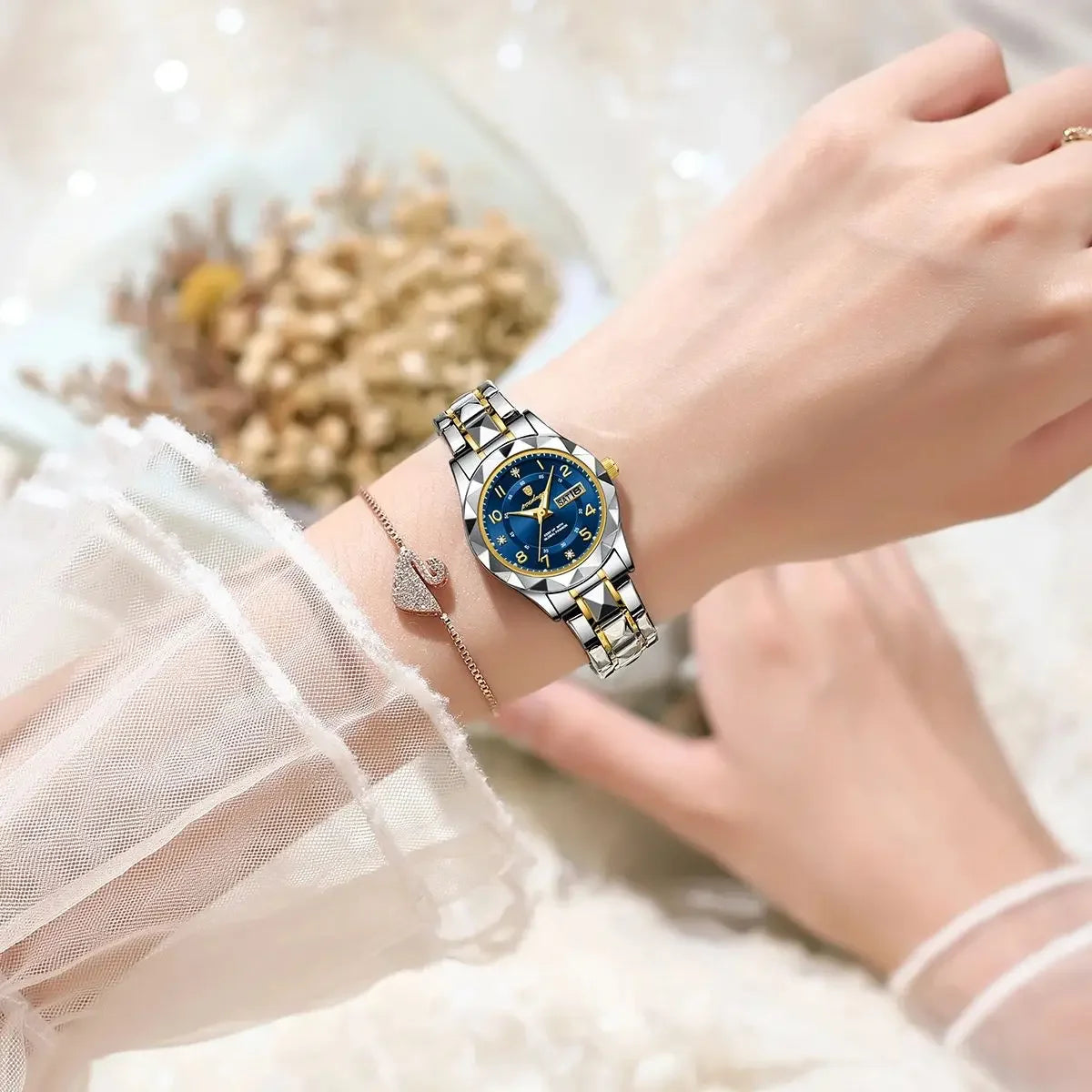 Poedagar 782 New Women Watches Waterproof Ladies Watch Stainless Steel Luminous Quartz Watches for Women