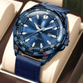 CAREKISO Bulk Supply Men Alloy Case Mineral Glass Luminous Waterproof Leather Strap Business Casual Quartz Watch